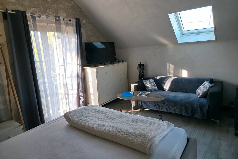 Holiday Home 'Des Caves' with Shared Pool, Wi-Fi and Air Conditioning in Sainte-Maure-de-Touraine, Chinon region