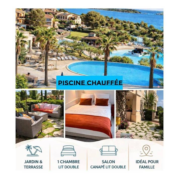 Gîte pour 4 personnes, avec piscine et bassin pour enfant ainsi que jardin et jacuzzi dans Golf De Cap Esterel - 4