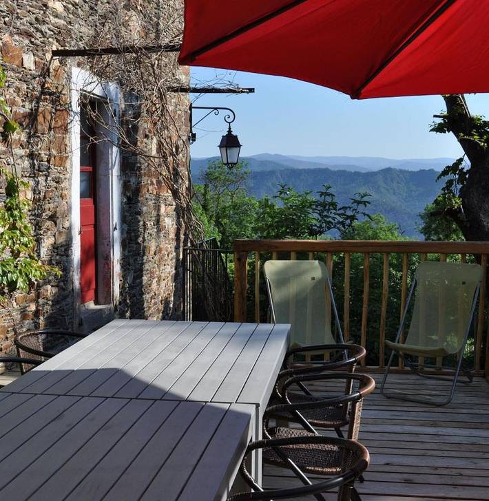 Maison de vacances pour 10 personnes, avec jardin et vue, animaux acceptés