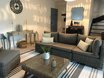 Cottage pour 6 personnes, avec terrasse et jardin dans Plage de Trou d'eau