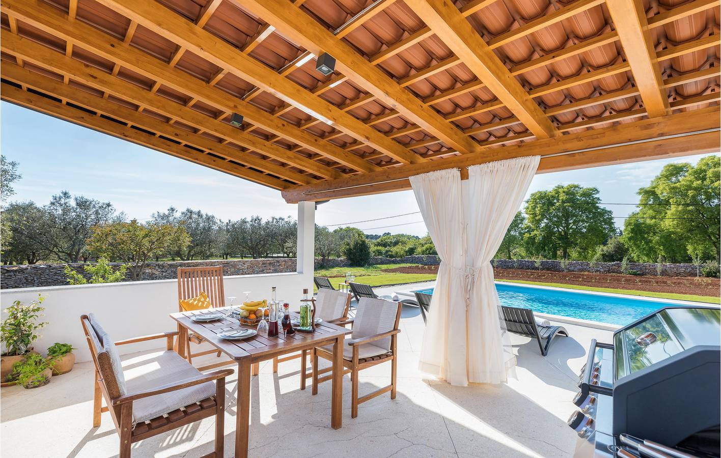 Ferienhaus für 6 Personen mit Garten in Galizana, Südküste Istrien