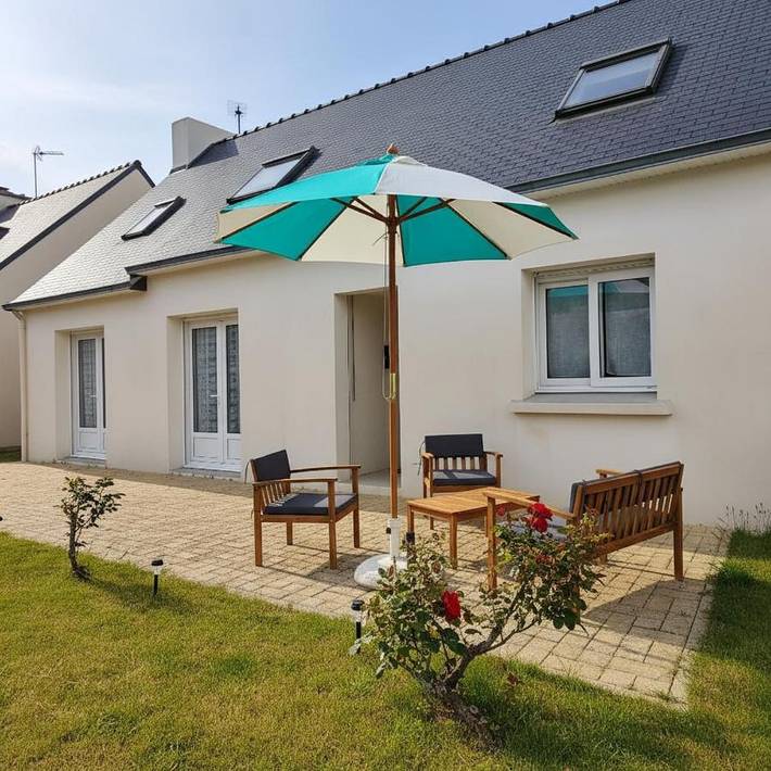 Location de vacances pour 7 personnes, avec terrasse, animaux acceptés dans Plage de Lodonnec et Ezer