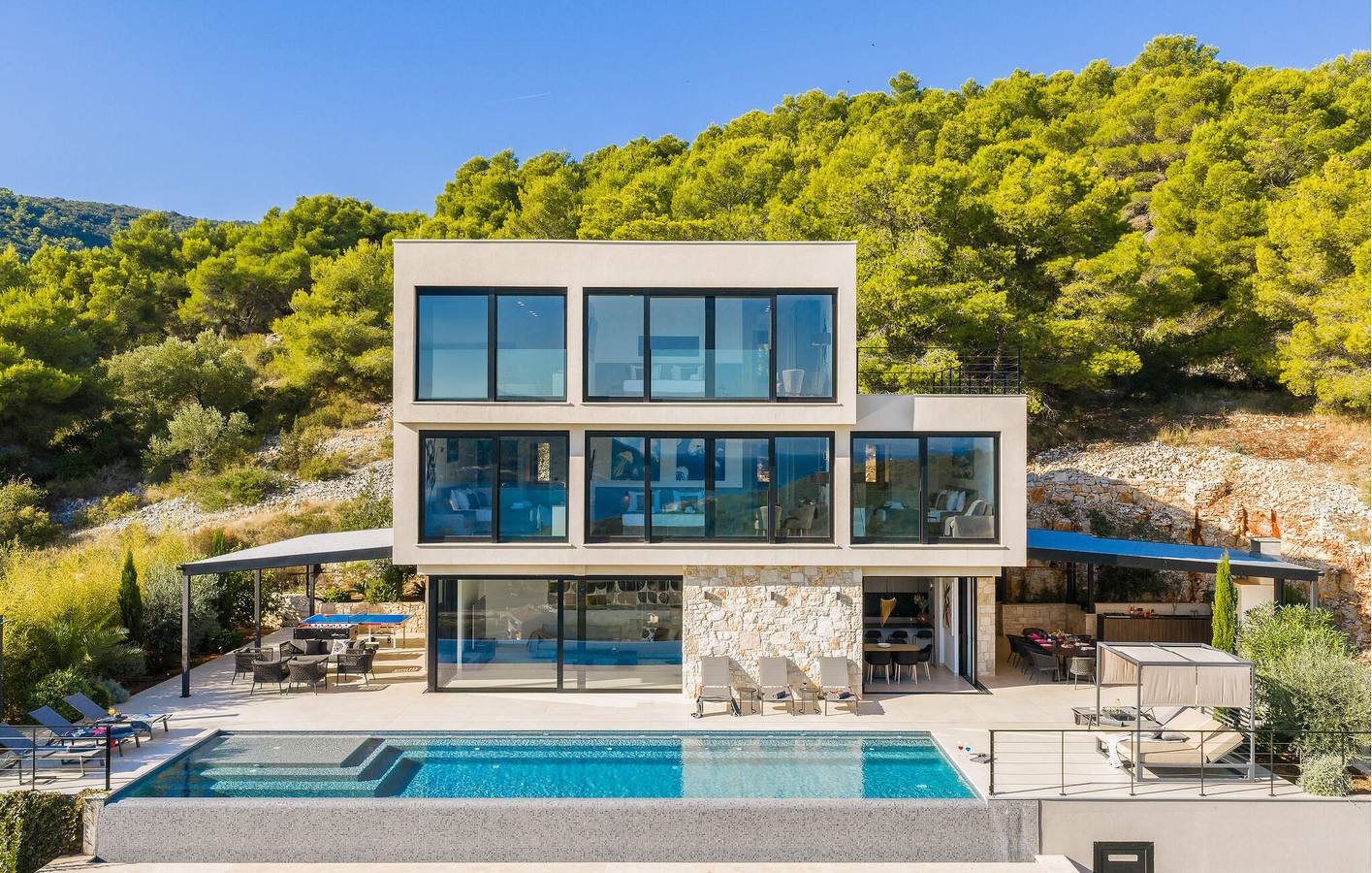 Ferienhaus für 13 Personen mit Whirlpool in Vis Stadt, Vis