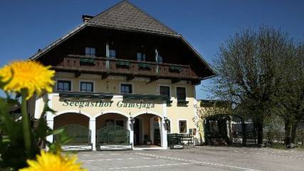 Hütte für 2 Personen, mit Ausblick und Seeblick sowie Terrasse und Garten am Wolfgangsee