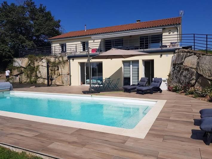 Appartement de vacances pour 2 personnes, avec jardin ainsi que piscine et vue - 1