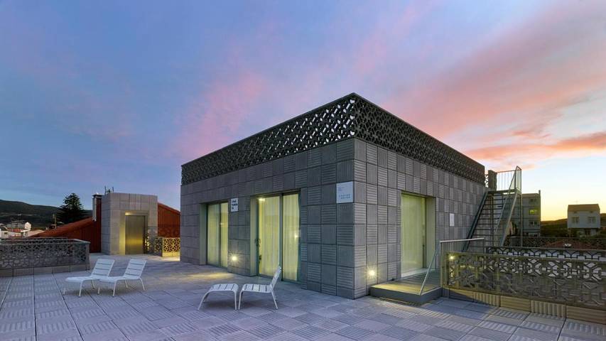 Casa de huéspuedes para 2 personas, con Balcón además de Terraza y Vistas en Muxía