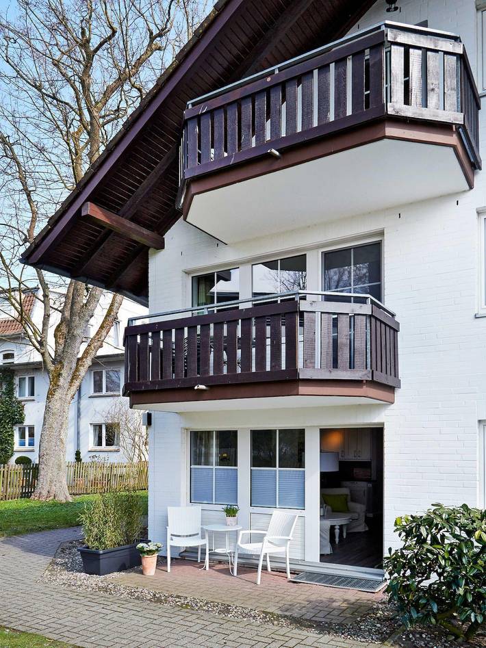 Ferienwohnung für 3 Personen, mit Terrasse und Pool in der Mecklenburger Bucht