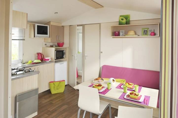 Mobil home pour 5 personnes, avec bassin pour enfant dans Plage des Chardons - 3