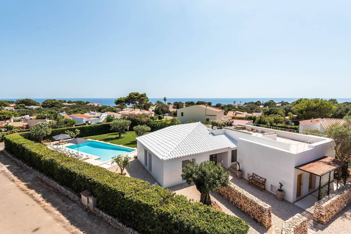 'Villa Bini Mapa' con piscina, terraza, jardín y Wi-Fi in Binibeca, Sant Lluís