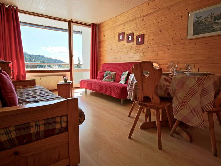 Studio pour 4 personnes, avec terrasse, animaux acceptés à Chamrousse
