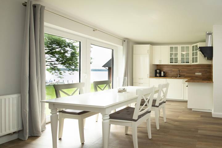 Ferienwohnung für 4 Personen, mit Terrasse und Garten sowie Sauna, mit Haustier in Schlei