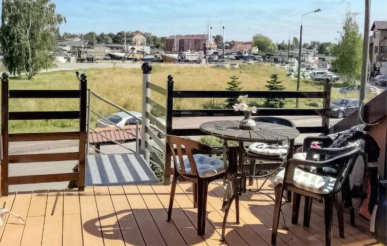 Ferienwohnung für 4 Personen, mit Terrasse und Sauna in Leba