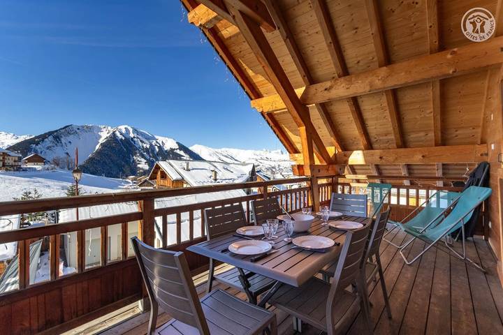 Gîte pour 6 personnes, avec terrasse ainsi que jacuzzi et sauna, animaux acceptés dans Office De Tourisme Des Albiez