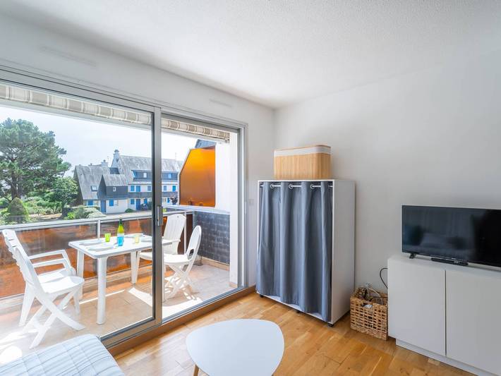 Studio entier, Studio cabine proche plage avec balcon sud, Wifi, et parking - Carnac in Carnac, Côte des Mégalithes