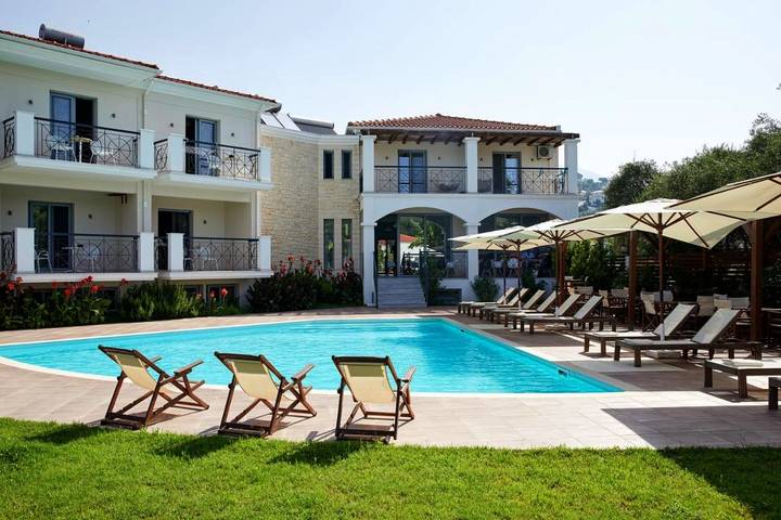 Vakantieappartement voor 4 personen, with zwembad and uitzicht as well as tuin in Parga
