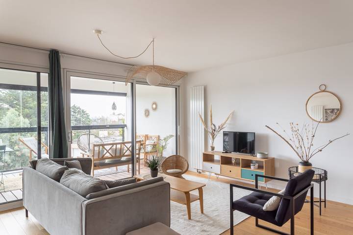 Apartamento entero, Namasté - Bel appt pour 5 avec terrasse, parking in Rennes, Región de Rennes