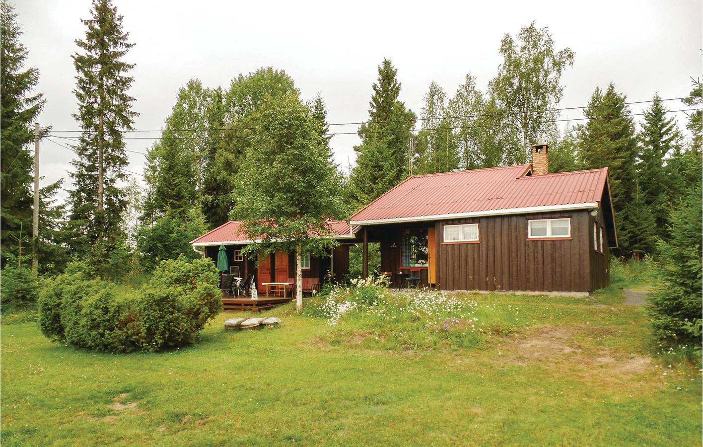 Ferienhaus für 6 Personen mit Terrasse in Vestre Toten
