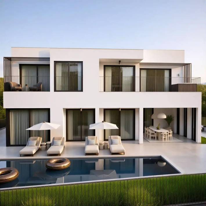 Villa pour 8 personnes, avec jardin et sauna ainsi que balcon et piscine dans Rab - 4