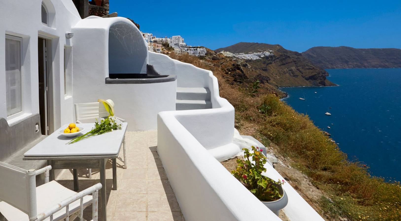 Villa für 7 Personen mit Meerblick in Oia, Santorin