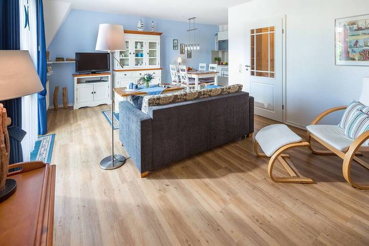Vacation rental for 2 people, with balcony and sauna as well as yard in Norderney