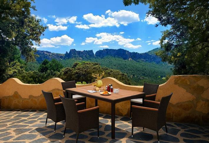 Casa de vacaciones para 4 personas, con Balcón y Terraza además de Jardín y Vistas en Santiago-Pontones