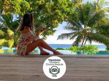 Hôtel pour 2 personnes, avec vue et piscine ainsi que bassin pour enfant et jardin dans Maldives