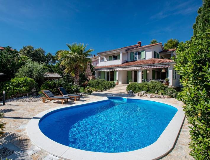 Ferienhaus mit Meerblick für 8 Personen, mit Ausblick und Garten sowie Pool, mit Haustier in Barbat na Rabu - 2