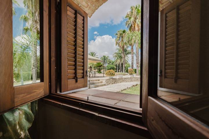 Agriturismo Ponte Calatrasi Zimmer 'Relax 13' mit Gemeinschaftspool, Wlan und Klimaanlage in Monreale, Palermo Provinz
