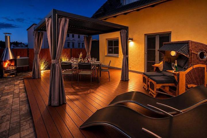 Ferienhaus für 6 Personen, mit Terrasse und Garten sowie Sauna in Korswandt