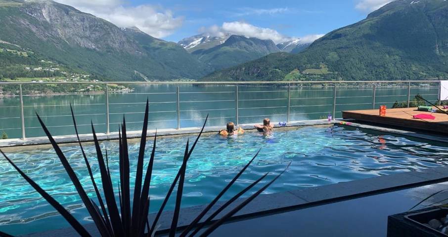 Ferienwohnung für 2 Personen, mit Garten und Ausblick sowie Pool in Stryn - 3