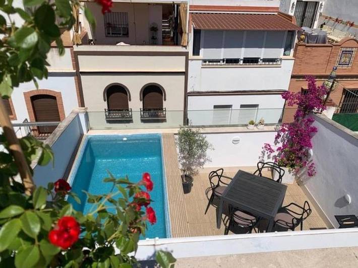Casa para 7 personas, con piscina y terraza en Sevilla