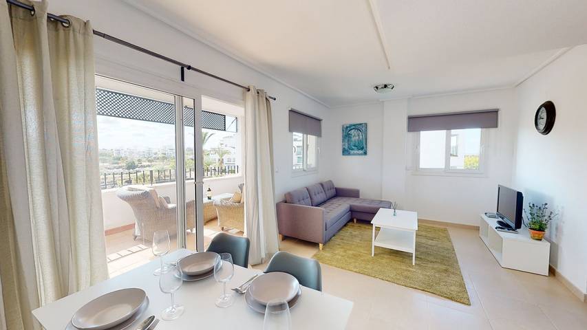 Apartment for 4 people, with pool and view as well as terrace in Murcia