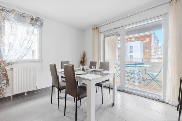 Apartamento entero, Apartamento de vacaciones para 5 personas con terraza in Balma, Toulouse region