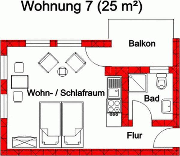 Ganze Ferienwohnung, Gästehaus Wangerland - Fw Wohnung 7 - Am Tief 19 in Horumersiel, Wangerland