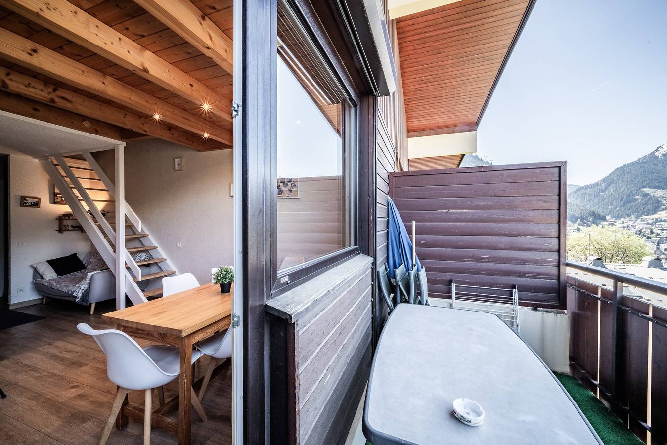 Ganze Wohnung, Appartement „Côté Soleil“ mit Bergblick, Balkon und Wlan in Châtel, Les Portes du Soleil