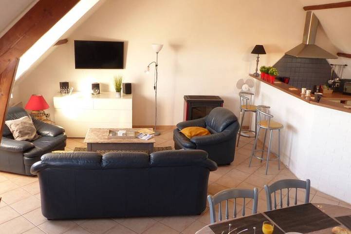 Appartement de vacances pour 5 personnes, avec jardin