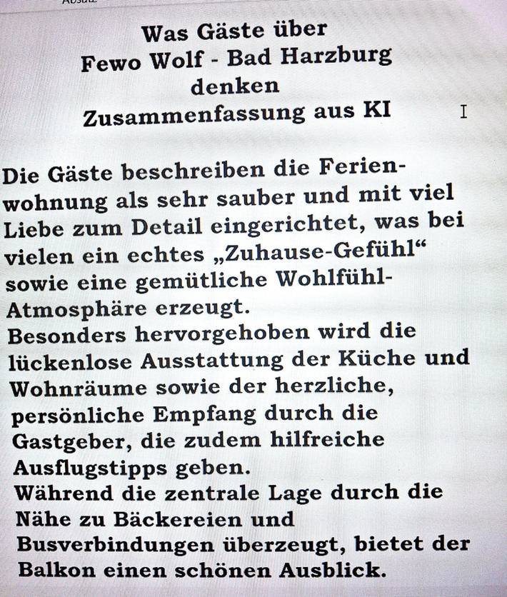 Ferienwohnung für 3 Personen, mit Balkon in Bad Harzburg - 2