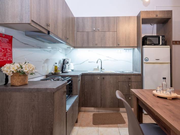 Geheel appartement, Vakantieappartement voor 4 personen met tuin in Keratokampos, Iraklio-Heraklion en omgeving