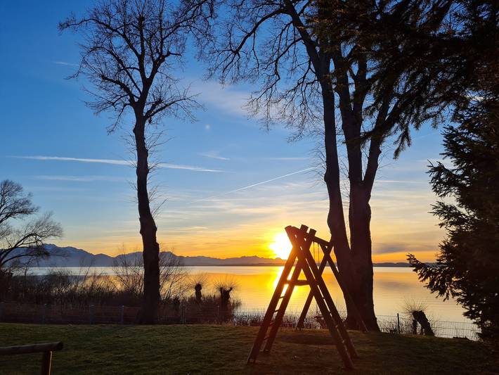 Ferienwohnung für 2 Personen, mit Sauna und Garten sowie Seeblick, kinderfreundlich in den Bayerische Alpen - 3