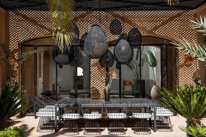 Villa pour 16 personnes, avec sauna ainsi que balcon et jardin, animaux acceptés à Marrakech - 4