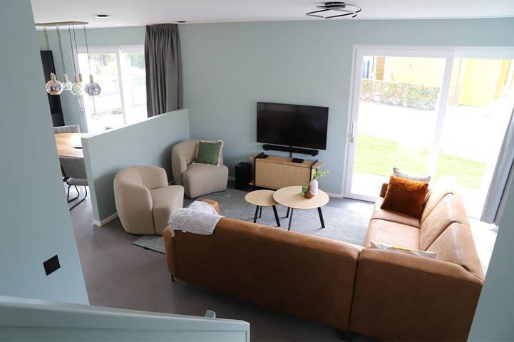 Chalet für 8 Personen, mit Balkon/Terrasse und Terrasse sowie Garten in Zeeland - 4
