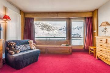 Gîte pour 4 personnes, avec vue sur le lac et balcon à Tignes