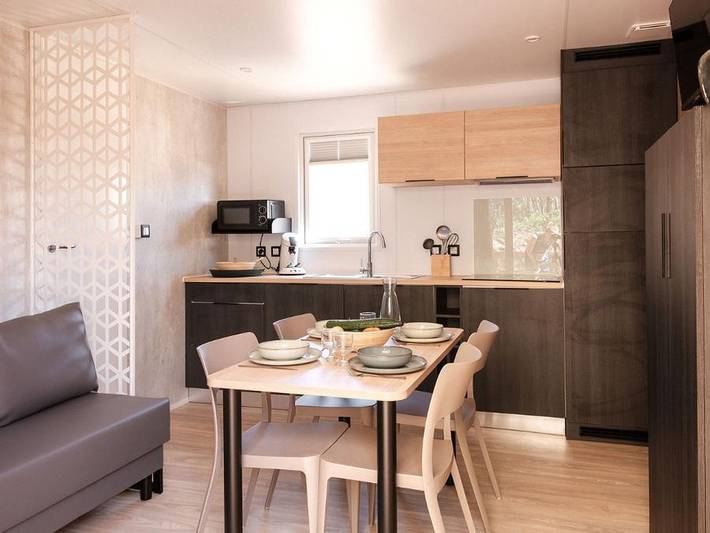 Camping L'Orée de l'Océan - Mobilheim 4 personen - Cottage Premium 2 Schlafzimmer 2 Bäder in Landevieille, Loire-Tal