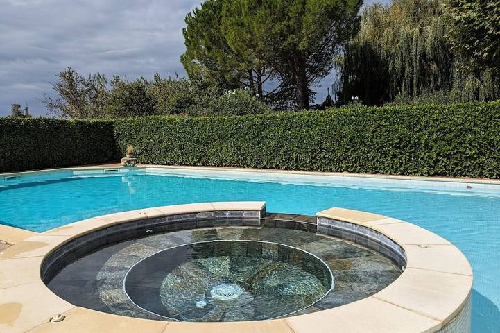 Maison de vacances pour 8 personnes, avec jardin ainsi que piscine et balcon