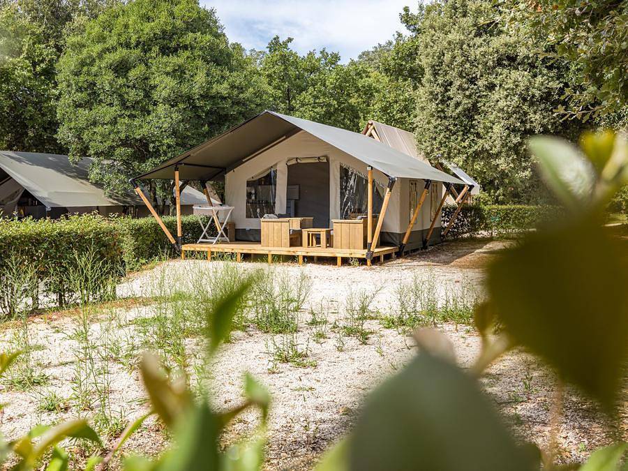 Naturist Camping Solaris - Safarizelt 5 personen - Safarizelt Comfort in Lanterna, Tar-Vabriga