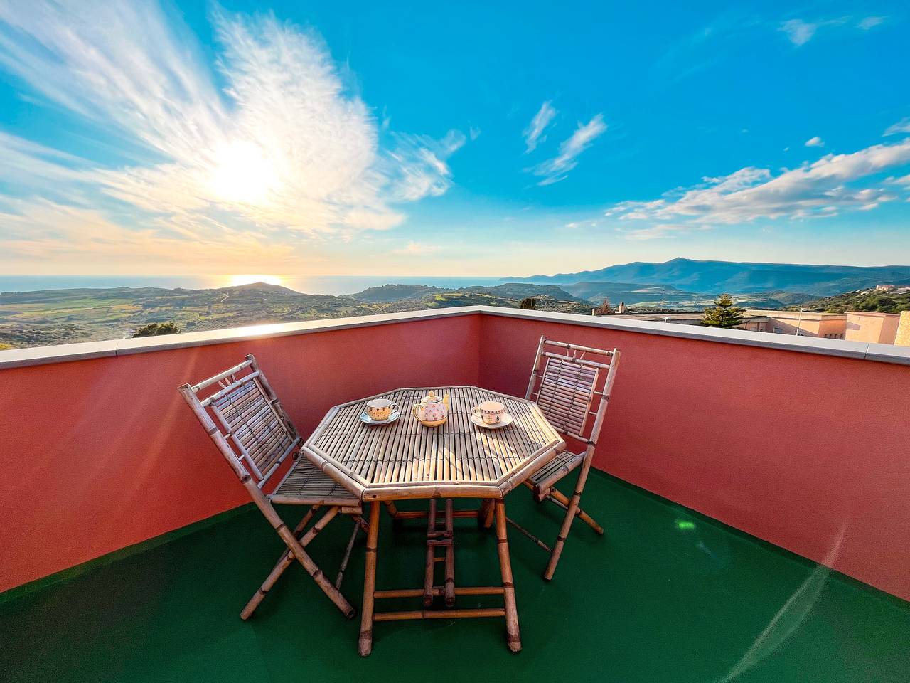 Holiday Home 'Meravigliosa Terrazza' with Sea View, Wi-Fi and Air Conditioning in Tresnuraghes, Planargia