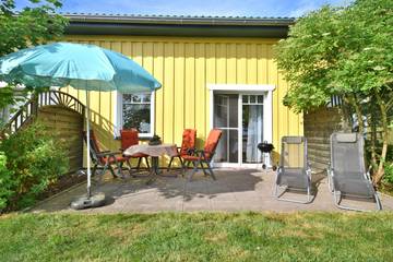 Ferienwohnung für 4 Personen, mit Ausblick und Garten am Schweriner See