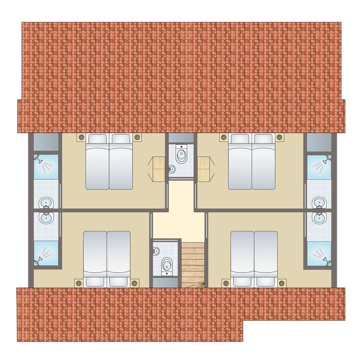 Bungalow für 10 Personen, mit Balkon/Terrasse und Terrasse am Veluwemeer - 2