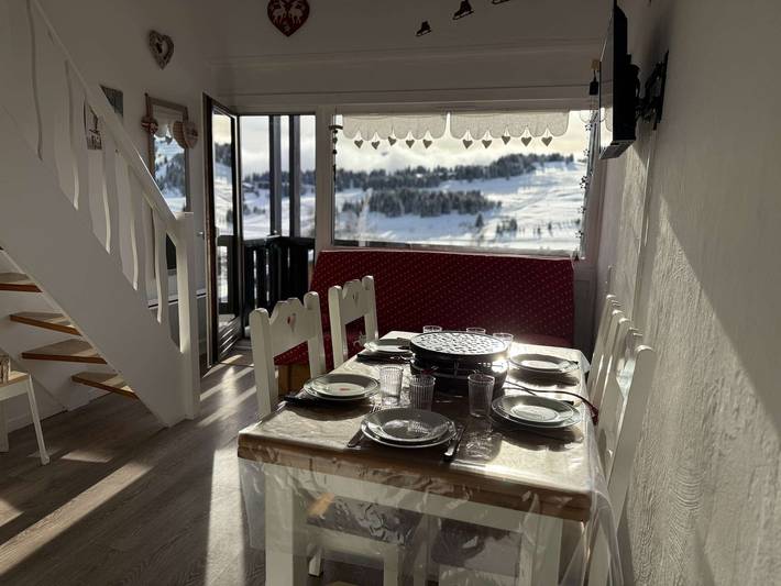 Appartement entier, Studio aux Saisies 6 pers. proche commerces, balcon sud in Les Saisies, Région d'Albertville