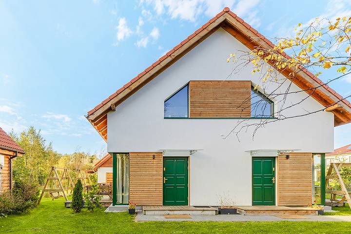 Ferienhaus für 5 Personen, mit Terrasse und Garten sowie Sauna